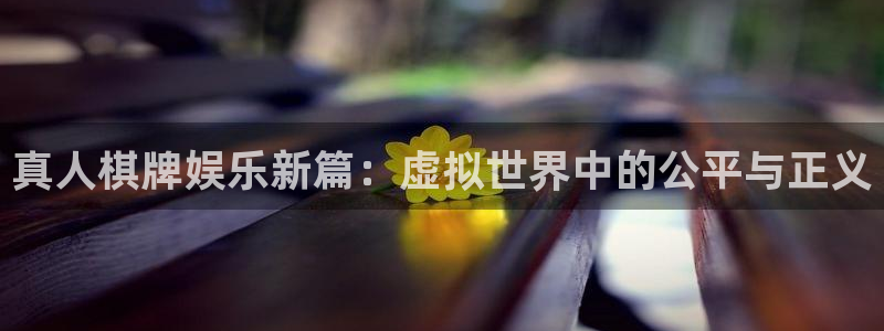 壹号app官网：真人棋牌娱乐新篇：虚拟世界中的公平与正义